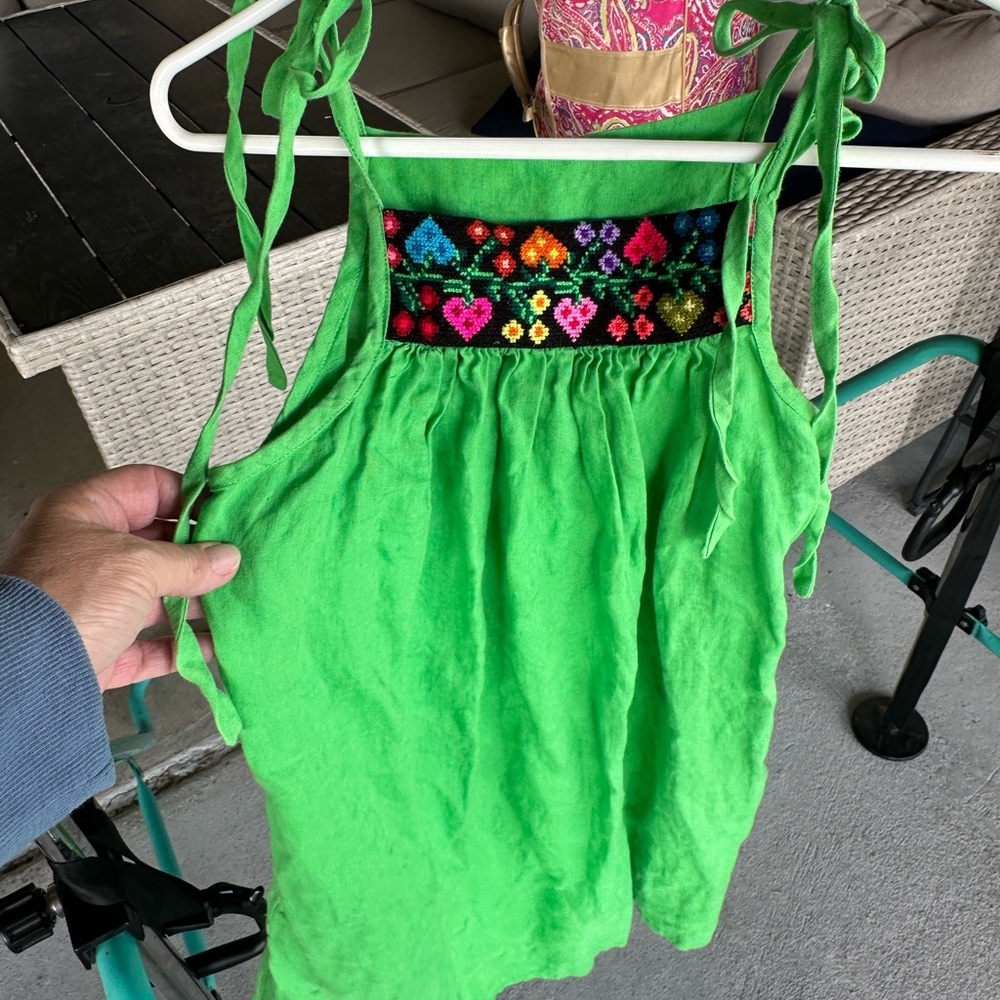 Source Unknown Green Kids Casual Dress